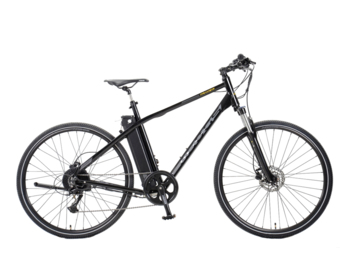 Trekking e-bike specially equipped for comfortable trips.