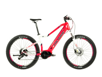 Well-equipped and very fashionable women's MTB e-bike with 27.5" wheels and a powerful engine for comfortable and stable off-road and road riding. Enjoy the great balance of the Bafang M400 center engine and fully integrated batteries.
