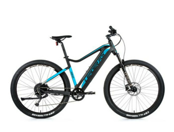 Mountain e-bike with a modern aluminum frame, slightly sporty design, sprung front fork, disc brakes and 26" wheel size.
