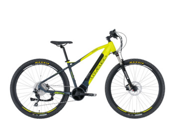 Mountain e-bike with a powerful DAPU central motor and a powerful battery with a capacity of 522 or 630 Wh. Model great for sports and comfortable riding.