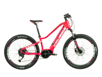 Junior mountain e-bike designed for girls and women of smaller stature. Equipped with a central Bafang M400 engine and a fully integrated battery with a capacity of 504 Wh. Advanced geometry with a very pleasing design. Designed for trips of all kinds to wander the hills.