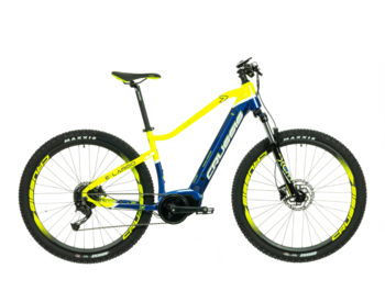 Men's mountain e-bike with high quality Bafang Max Drive motor, fully integrated 522 Wh battery, reliable Shimano or SRAM Level brakes and very modern geometry. Built on 29" wheels. With a range of up to 130 km. Developed for trips of all kinds.