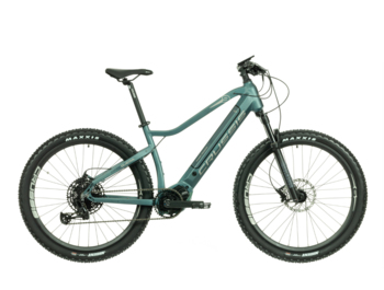 Women's mountain e-bike with Bafang M500 mid-motor, powerful 720 Wh Samsung battery, clear display, reliable hydraulic disc brakes and comfortable geometry built on 27.5" wheels. Designed for trips through the countryside, over hills and roaming the mountains. Don't let yourself be limited anymore.

