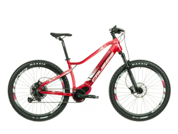 Ladies mountain bike with nice design. Made with women's needs in mind. With modern geometry, OLI mid-motor, powerful 630 Wh battery and 27.5" wheels, this e-bike not only handles great, but also won't let you down.