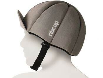 On a bicycle helmet or cap? Ripcap is a helmet and a cap in one.  