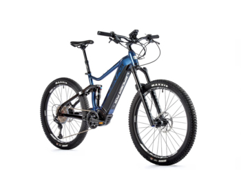 All-suspension mountain e-bike with a modern sporty design. Equipped with PANASONIC GX ULTIMATE motor, integrated 720 Wh battery, LCD display with push-button controller, Manitou rear shock absorber and quick charger.