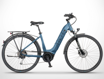 Electric bike with elegant geometry and integrated battery with a power of 500 Wh.