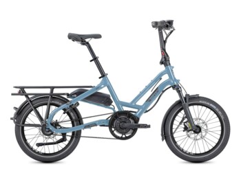 Semi-folding e-bike with a quality Bosch Active Line Plus motor. Power is supplied by a 400 Wh battery. This model makes it easy to get around town, but also easy to park in a crowded garage.