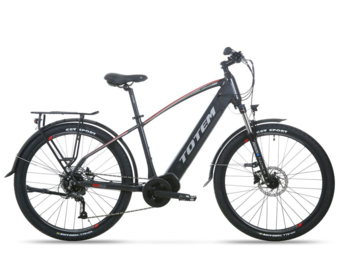 A sporty looking model with an 80 Nm vinak engine and a fully integrated 720 Wh battery. The mudguards are already fitted, the thicker tyres and light allow you to ride in the dark. Enough power even for steep climbs.