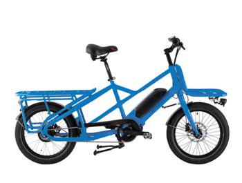 A stylish and really fast cargo and freight e-bike with a load capacity of up to an incredible 225 kg. Ideal for transporting children, moving or everyday shopping. Built on agile and comfortable 20" wheels.