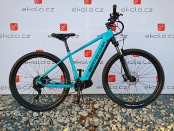 Very modern mountain electric bike. Equipped with a great OLI SPORT 250 W motor, 630 Wh battery and Rock Shox 29 Judy TK 100mm front suspension fork. Built on fast 29" wheels. With a range of up to 150 km.