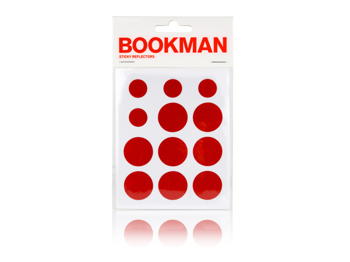 BOOKMAN Self-adhesive reflex reflectors RED by Bookman
